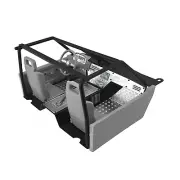 For RC4WD 1/10 TF2 Mojave 2-doors Version Steel RC Car Shell Frame Interior Kits