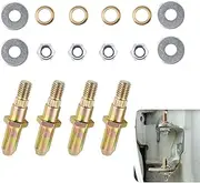 4 PCS Car Door Hinge Bushing Repair Noise Reduction Kit, 1.92"/1.83" High Hardness Metal Door Hinge Pin, Quick Replacement Accessories, Compatible with Chevrolet Full Size GMC (Gold)