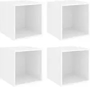 VidaXL Wall Cabinets 4 pcs White 37x37x37 cm Chipboard