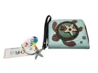 CHALA Handbags Sea Turtle Blue Zip Around Wallet Wristlet Purse Credit Cards NWT