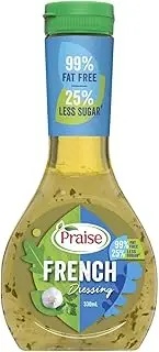 Praise Fat Free Less Sugar French Dressing 330 ml