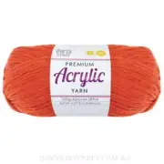 Acrylic Yarn 100g 189m 8ply - Pumpkin