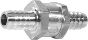 Aluminium Fuel Non Return Check Valve One Way Petrol 6/10/12mm Optional, Prevents Fuel Backflow, Ideal for Carburetors, Silver Aluminum, 6/10/12mm Sizes
