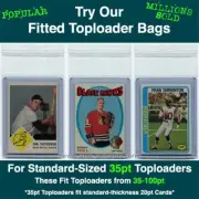 Fitted Bags Top Loader Sleeves Ultra Pro Toploaders (1000 - 10pks) 35-100pt