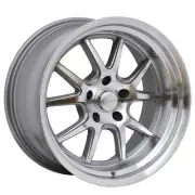 18x9 Rocket Racing TTR19 Rocket Attack Titanium/Machined Wheel 5x4.75 (-12.3mm)