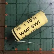 1uF 600v Cornell Dubilier Axial Film Capacitor WMF6W1 10% Polyester 2pcs