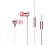 Wired Earphones Pink Sleep Headphones In Ear Soft Silicone Earbuds 3.5Mm Noise Cancelling Headset Line Control With Mic For Ios Android Smart Phones