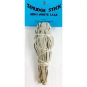 Mini White Sage Smudge Stick- Clearing Smudge / Smudging Tool - Metaphysical