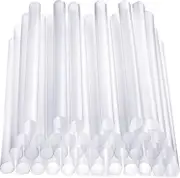 [100 Pack] Clear Jumbo Smoothie Straws 210x11mm