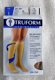 Truform for Men/Women Below the Knee 20 - 30 mmHg Compression Stockings - Large
