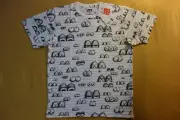 Kaws x Uniqlo UT 2016 Short Sleeve Graphic T-Shirt "AllOver Notebook Eyes" White