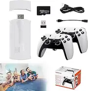 Retro Gaming Console, Retro Game Stick 4k Video Game, Plug and Play Game Console,Classic Emulator with 9 Accessories,Built-in 41000+ Game Wireless Controller (128GB - 40000+ Game)