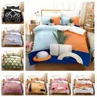 Geometric Patterns Quilt/Doona/Duvet Cover Set Single Double Bedding PillowCases