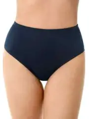 Miraclesuit High-Waist Tummy Control Bikini Bottoms in Midnight L67639 Size 12