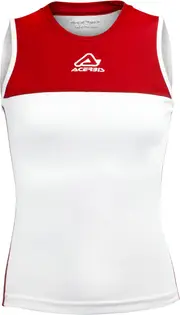 Acerbis Sports Vicky, jersey sleeveless women , color: White/Red , size: S