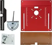 Router Plate Insert | All-Purpose Aluminum Router Guides with Clear Scale for Woodworking | Woodworking Tools for Wood Cutting Trimming Deburring Milling
