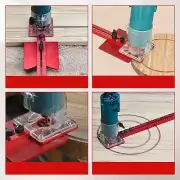 Router Milling Groove Bracket Metric Inch Carpentry Tool for Workshop