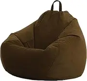 Bean Bag Chair Cover for Adults (NO Filler), Stuffed Animal Storage Bean Bag Cover, Washable Ultra Soft Corduroy Zipper Storage Beanbag for Organizing Plush Toys,D-Small