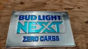 Bud Light Next Zero Carbs Embossed Metal Tin Tacker Beer Bar Sign 2021
