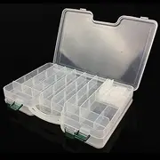 Double-Sided Fishing Tackle Lure Box Organizer,Deep Large Fishing Lure Bait Hooks Tackle Accessory Storage Trays Case with Adjustable Dividers