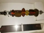 Mango Moon cake/ pie Seving set.Tortoise shell color stone like handles. NICE!