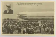 VINTAGE GRAF ZEPPELIN/SACHSEN AIR BALLOON/ ￼POSTCARD UNUSED.