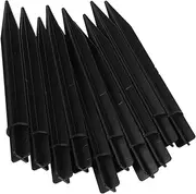 Gogogmee Candy Cane Replacement Stakes 18pcs Plastic Ground Stakes Solar Light Parts for Outdoor Pathway Lighting
