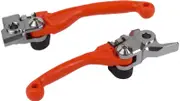 POLISPORT Pivot Unbreakable Lever Set Orange - KTM, white, Size 10 mm