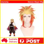 Anime Demon Slayer Rengoku Kyoujurou Wigs kimetsu no yaiba Halloween Hair