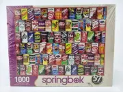 1000 Piece Jigsaw Puzzle Soda Pop Cans • Springbok 2018 Complete, Sealed