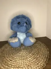 Aurora 10" Blue Baby Triceratops Dinosaur Plush Stuffed Animal Toy W Tags