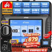 XTOOL X100 PAD3 Car key Programmer IMMO Coding Bidirectional Diagnostic Scanner