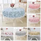 Round Table Cloth Cover Printed Easy Clean Dining Party Waterproof Tablecloth
