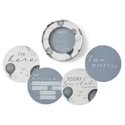 Snuggle Hunny Cloud Chaser & Indigo Reversible Milestone Cards