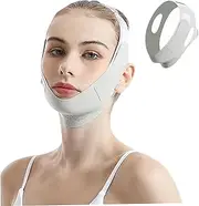 V Line Lifting Mask, Adjustable Face Lifting Strap, Breathable Double Chin Reducer, Washable Reusable Chin Strap for Sleeping, V Line Mask, Face