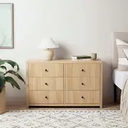 Portland Six Drawer - Natural