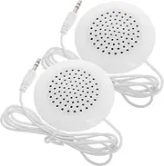 Yardenfun 2-Pack Mini Stereo Speakers for Phone Mp3 Pillow-Mounted Soft Wired Sleep Speaker Portable Audio for Travel Bedroom Office