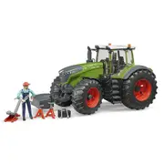 Bruder 1:16 Fendt 1050 Vario Tractor With Toy Mechanic And Garage Equipment 4y+