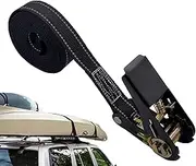 Ratchet Straps - Axle Straps Tie Down, Ratchet Straps | Adjustable Ratchet Tie Down Strap | Reinforced Tie Down with Padded Handles, 1760lb Break Strength