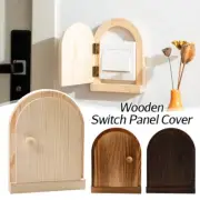1pc Wooden Light Switch Panel Cover Socket Finger Plate Wall Decor Novelty