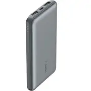 Belkin BoostCharge Power Bank 10K (3 Port) - Space Grey (BPB011btGY),2xUSB-A (12W),1xUSB-C (15W),USB-C to USB-A Cable,15W Total Power,2 Years Warranty BPB011btGY