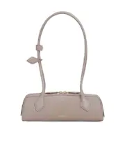 LE TECKEL SMALL BI-MATERIAL BAG IN LEATHER One size GREGE