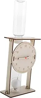 JOINPAYA 1 Set Dripping Clock Teaching Material Clocks Inflatable Model Money Jar Plug Water and Land Tank Decoration Home Clocks Primary School Clocks Mini Clocks Clocks Wood Beige