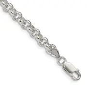 8.5 Inch Sterling Silver 5mm Rolo Chain