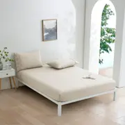 Dreamaker Micro Flannel Combo Fitted Sheet Set - Stone