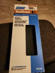 25 Pack of Norton Wallsand Die-Cut Drywall Sandpaper 11"L x 4-3/16" W~Grit 100D