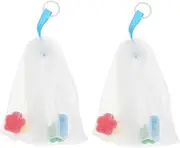 MERRYHAPY Portable Soap Pouches Cleansing Foaming Soap Bags Exfoliating Mesh for Face