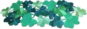 Irish Shamrock Table Runner, Green Clover 15" X 36" for Spring Party Decorations