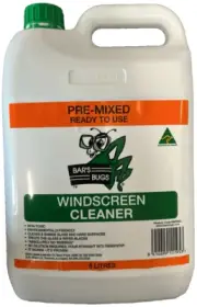 Bar's Bugs Pre-Mix Windscreen Cleaner Wiper Blade Car Glass Washer Fluid 5L