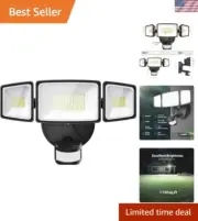 Super Bright 6500LM Outdoor LED Security Light with Adjustable Motion Detection